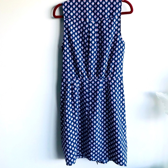 Michael Kors Sz 2 (XS) Blue White Sleeveless Dress - Picture 12 of 16